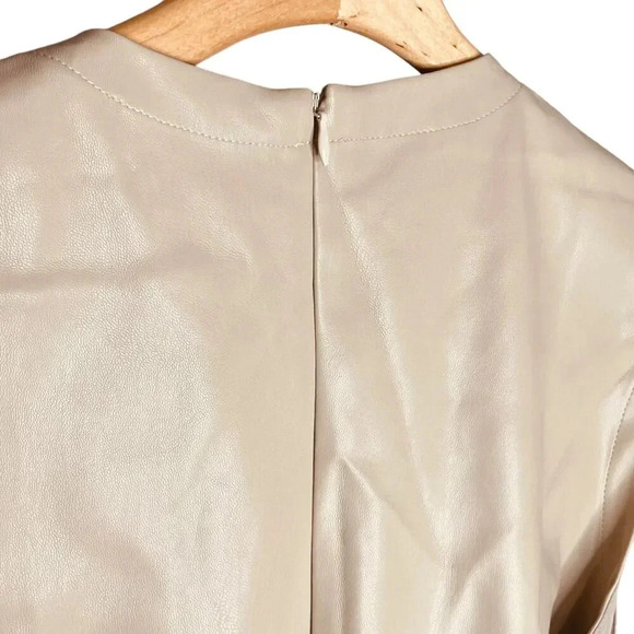 Modern Citizen Pilar Vegan Leather Tie-Front Midi Dress - Picture 13 of 16